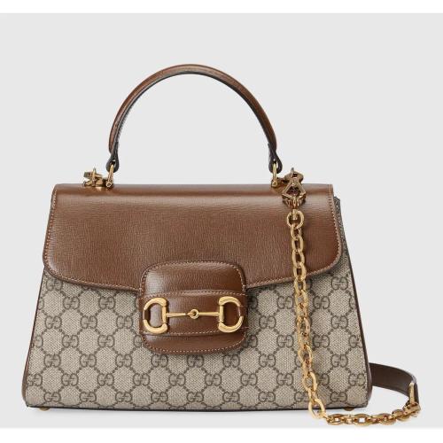  GUCCI古驰 22年秋冬 女士 Gucci Horsebit 1955系列中号手袋 702049 9AAAJ 8563