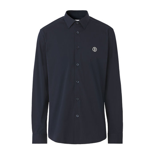 BURBERRY/博柏利 专属标识图案弹力棉质混纺衬衫 男士长袖衬衫 80428971