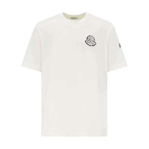  MONCLER蒙可蒙克莱 22年秋冬 男士 短袖T恤 图案徽标T恤 H20918C000338390T032