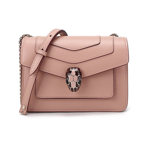 BVLGARI/宝格丽 女士SERPENTI FOREVER系列牛皮小号蛇头扣单肩斜挎包 290929