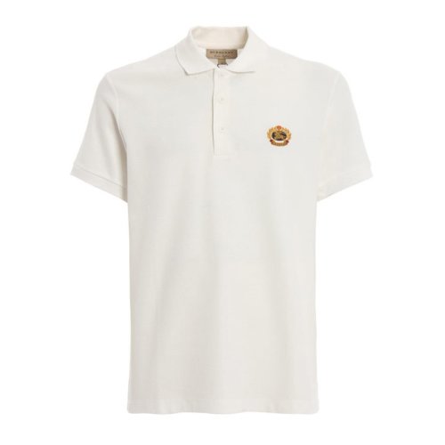  BURBERRY/博柏利 男士白色棉质短袖POLO衫 8003021 PLFSX