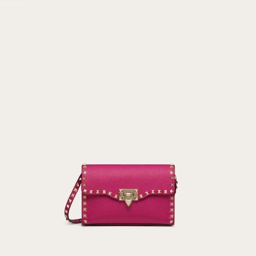 VALENTINO华伦天奴 22年秋冬 女士 单肩包 PETIT SAC a BANDOULIERE ROCKSTUD EN VEAU GRAINé