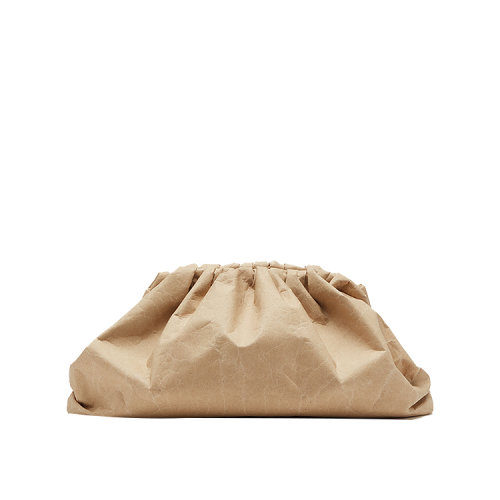 Bottega Veneta/葆蝶家  宝缇嘉女包  女士牛皮纸色时尚云朵包手拿包 576227VA9509235