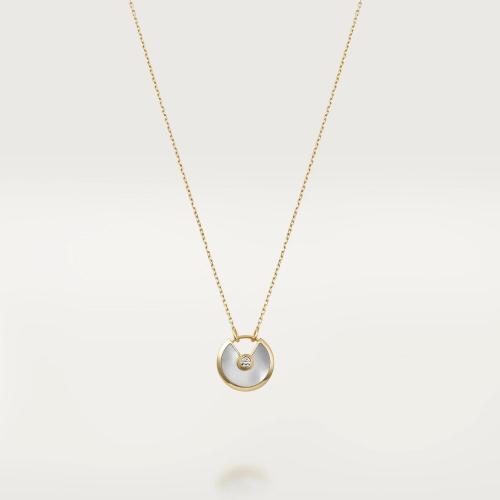 CARTIER 22年秋冬 女士 项链 Amulette de Cartier项链，小号款 18K黄金