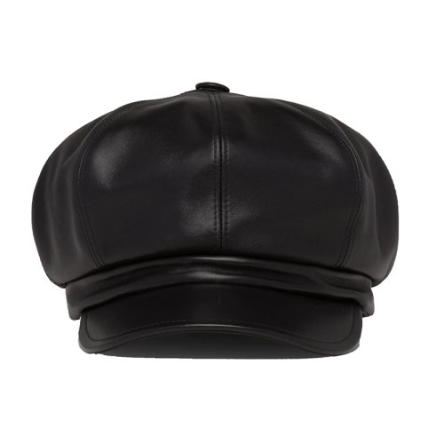 PRADA/普拉达  女士黑色软羊革报童帽1HC551_2ATN_F0002