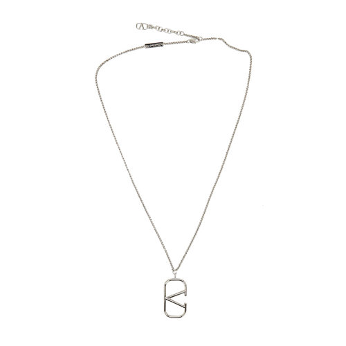 Valentino/华伦天奴  男女同款银色金属时尚百搭吊坠项链  VY2J0N43MET 172