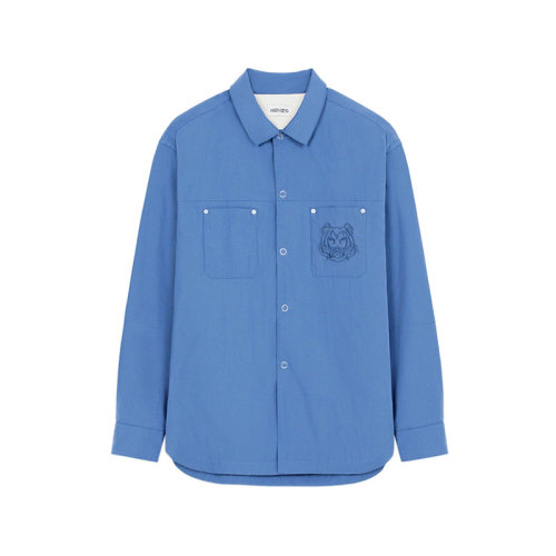 KENZO/高田贤三【22春夏新款】男士棉质长袖衬衫外套虎头刺绣 5CH508 9CI