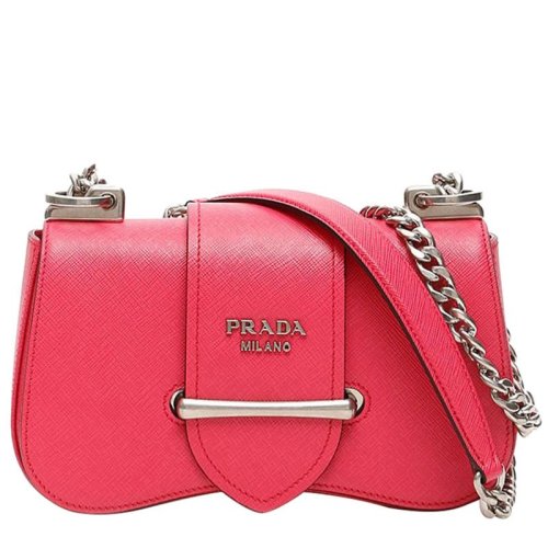  PRADA/普拉达 黑色皮女士斜挎包 1BD219-NZV-F0632-UJG