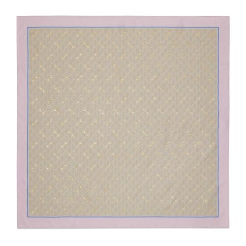  GUCCI古驰 22年秋冬 女士 GG马衔扣印花真丝方巾 662576 3G001 5869