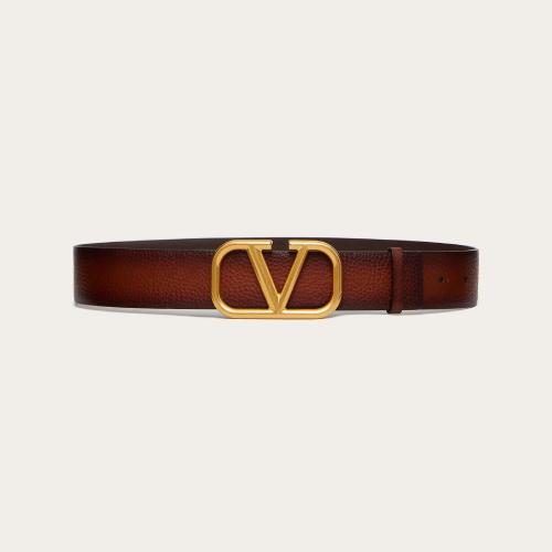  VALENTINO华伦天奴 22年秋冬 女士 腰带 CEINTURE VLOGO SIGNATURE EN CUIR DE VACHETTE TAMPO 预定商品1-3周发货