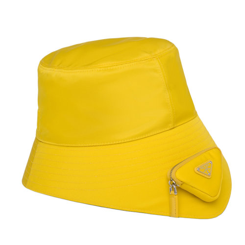 PRADA/普拉达 22年早春新款 男士黄色再生尼龙渔夫帽配迷你小袋2HC282_2DMI_F0010