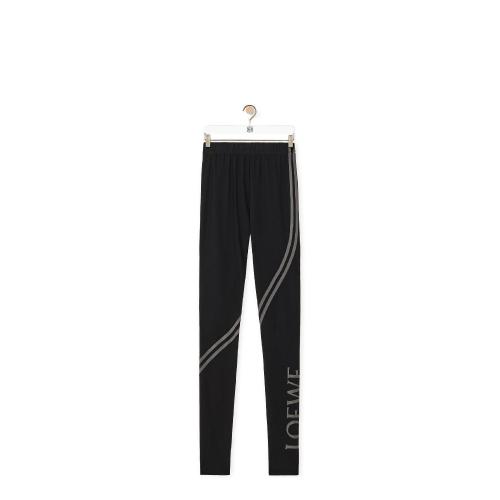 LOEWE罗意威 22年秋冬 女士 休闲裤 LOEWE leggings in polyamide and elastane S540Y27X04-11