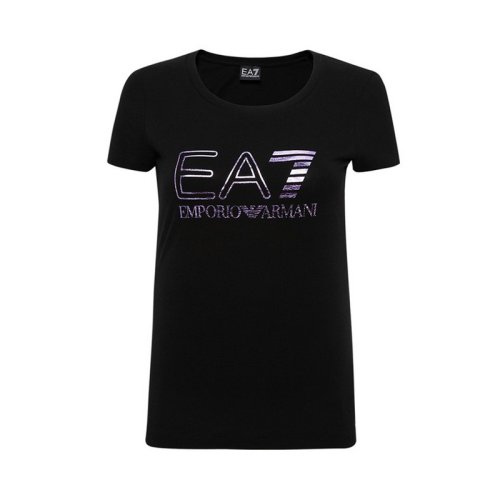  Emporio Armani/安普里奥阿玛尼 女士印花棉质短袖T恤 3ZTT85 J12Z 1200 PLFSX