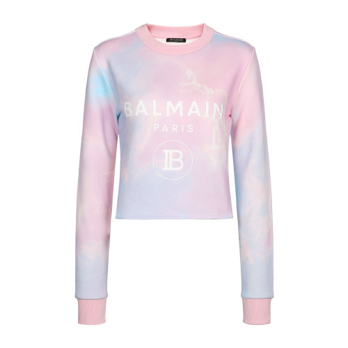 Balmain/巴尔曼 彩色 女士LOGO装饰卫衣 SF03629I285 20