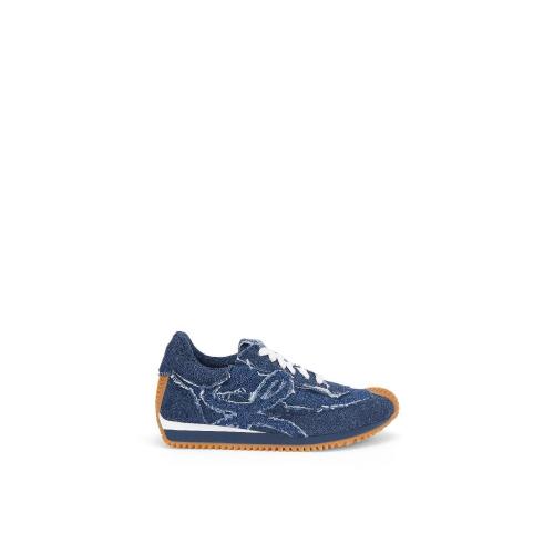  LOEWE罗意威 22年秋冬 女士 休闲运动鞋 Flow runner in denim L815282X90-5431