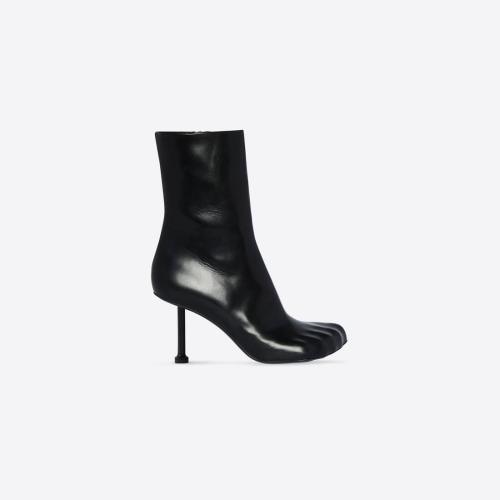  BALENCIAGA巴黎世家 22年春夏 女士 短靴 Women's Fetish 80mm Bootie  in Black 678892WBCW01