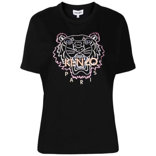  KENZO/高田贤三 女士黑色棉质短袖T恤 FC52TS677-4YH-99 PLFSX
