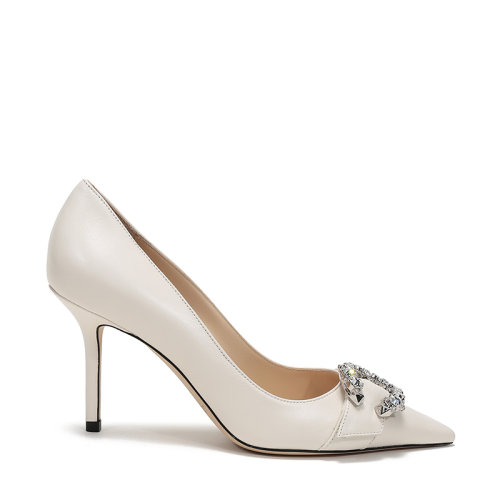 Jimmy Choo/周仰杰 女士皮革尖头高跟鞋 SARESA 85 NAP
