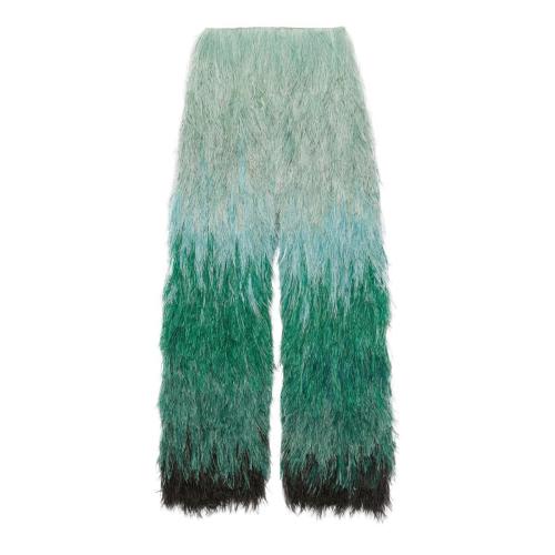  GUCCI古驰 22年秋冬 女士 饰羽毛真丝欧根纱长裤 675972 Z8A_VH 3271