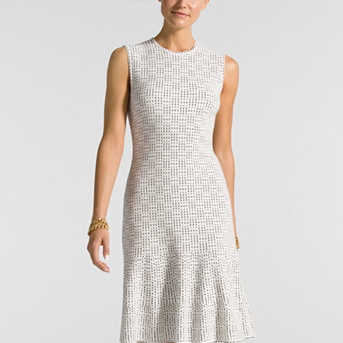 St.John/盛蔷女士图形奥斯曼针织女士连衣裙K11X001
