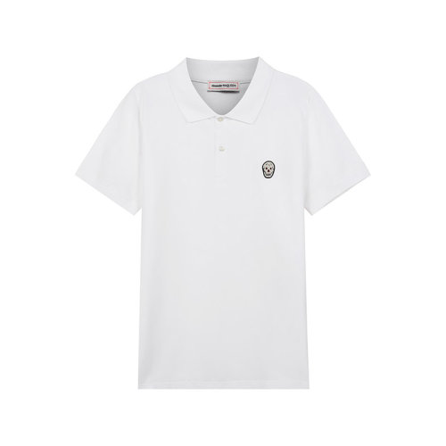 Alexander McQueen/亚历山大麦昆【22春夏新款】 男士棉质短袖POLO衫 622106 QRX33