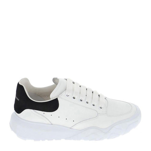 ALEXANDER MCQUEEN 亚历山大·麦昆 女士 鞋靴  白色黑尾系带小白鞋运动鞋 女士休闲运动鞋