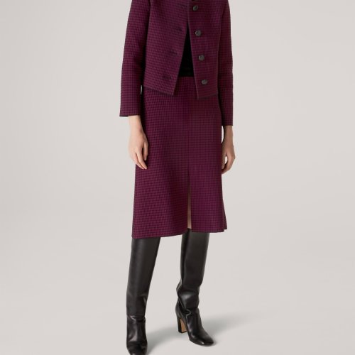 St.John/盛蔷提花针织女士半身裙K7110H2