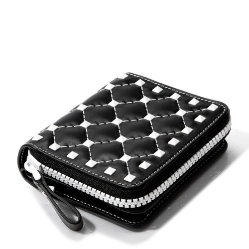  Valentino/华伦天奴 女士黑色皮革零钱包 PW2P0P03 RVH 0NO PLSX