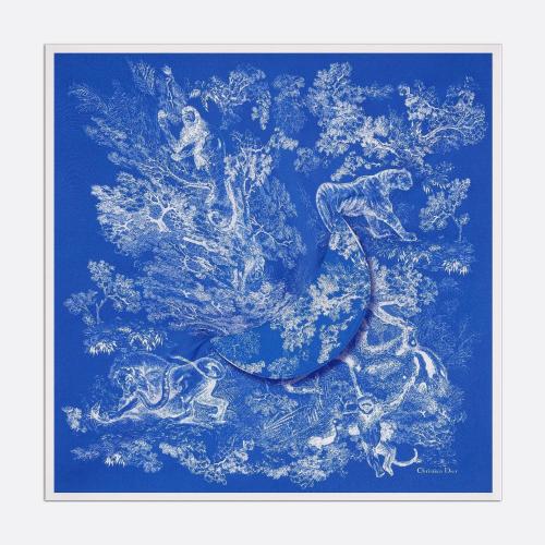  DIOR迪奥 22年春夏 女士 帽子 Visiere en soie Toile de Jouy Reverse 21JOU150I602_C522