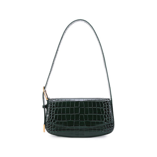 Balenciaga/巴黎世家【22春夏新款】女士鳄鱼纹牛皮革Ghost Sling Bag侧背包手提单肩包腋下包 618930 1LRVM