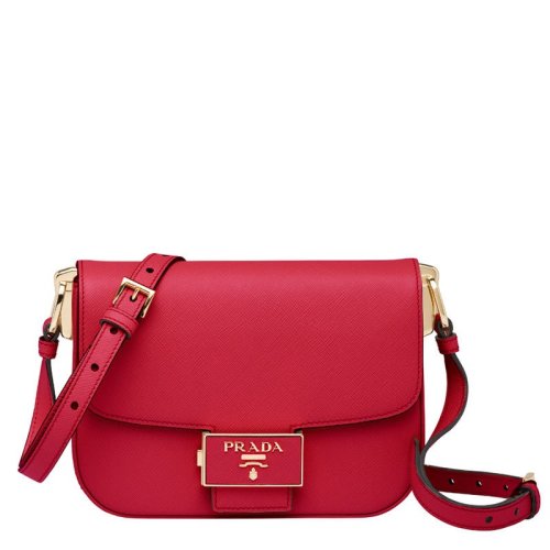  PRADA/普拉达 女士红色时尚休闲单肩包 1BD217-NZV-OUO-F068Z