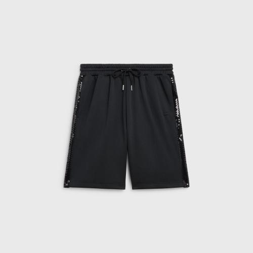  CELINE赛琳思琳 22年秋冬 女士 短裤 双面刺绣平纹针织百慕大短裤 2Z197121O.38NO