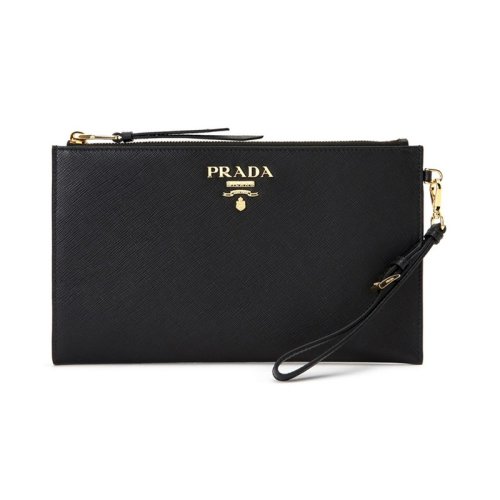  PRADA/普拉达 女士黑色皮革手拿包 1NH023 2EEP F0D9A PLSX