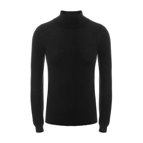 BURBERRY/博柏利 开叉领 山羊绒 黑色女士羊绒衫 女士针织衫/毛衣 上装 瑕疵特卖（陈列痕迹，不影响使用）