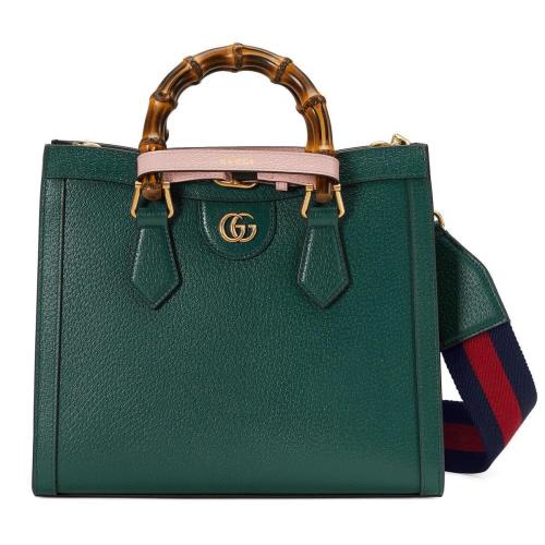 GUCCI古驰 22年秋冬 女士 Gucci Diana竹节小号托特包 702721 U3ZDT 3670