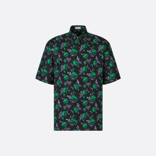  DIOR迪奥 22年秋冬 男士 短袖衬衫 Dior Jardin 短袖衬衫 193C54_5630_C985