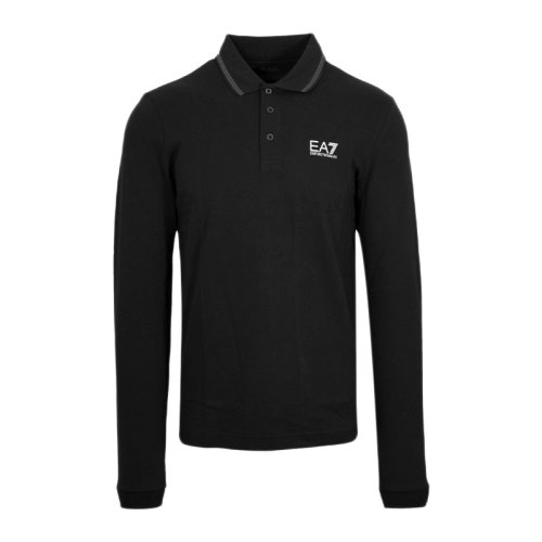  Emporio Armani/安普里奥阿玛尼 男士黑色棉质长袖POLO衫 8NPF07 J04Z 1200 PLFSX