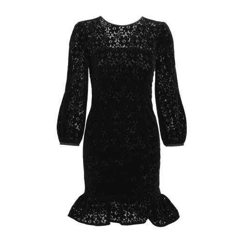 Emporio Armani 女士 黑色 镂空蕾丝连衣裙 6H2A76-2NNSZ-0999