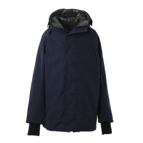 CANADA GOOSE/加拿大鹅 男士海军蓝色短款连帽羽绒服 3808M-ATLANTICNAVY