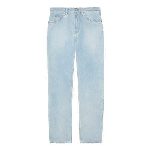 GUCCI/古驰      男士石磨漂白常规版型棉质牛仔裤623953XDBCB4009