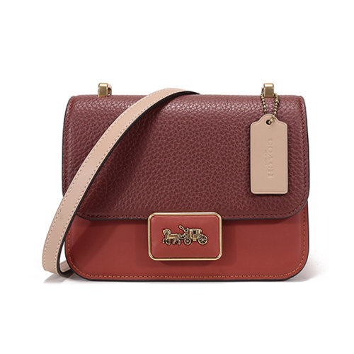 COACH/蔻驰女士专柜款ALIE系列皮革单肩斜挎包18号小号 C0715
