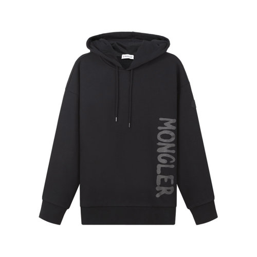 Moncler/蒙克莱 【22秋冬新款】 女士棉质宽松版薄绒款连帽卫衣运动衫LOGO图案 8G00014 809KF