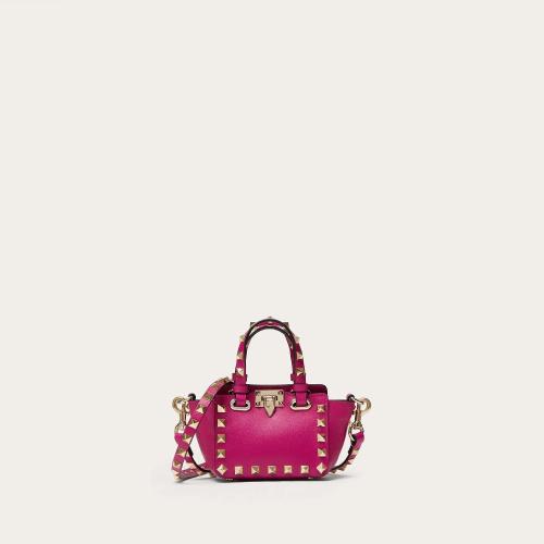  VALENTINO华伦天奴 22年秋冬 女士 单肩包 MICRO SAC ROCKSTUD EN CUIR DE VEAU 1W2P0Y28BOLM2