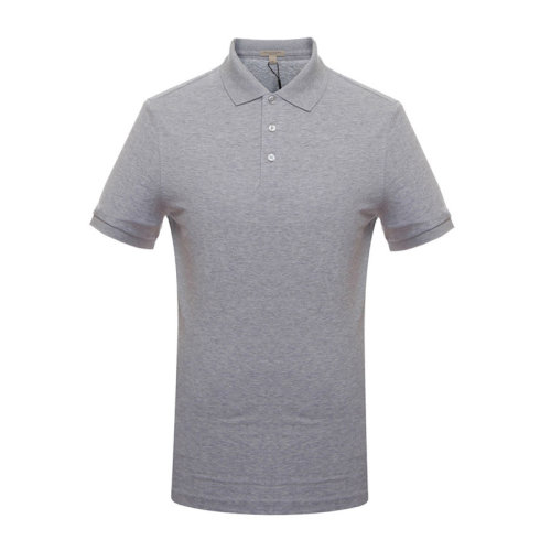 Burberry/博柏利  男士纯棉灰色短袖POLO衫