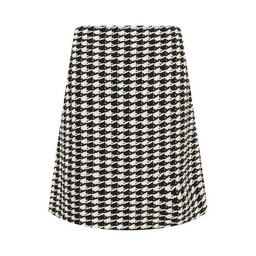 【21春夏新款】St. John/盛蔷 黑白色小香风针织短款女士半身裙K713Q71