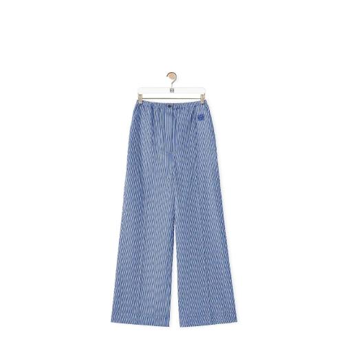  LOEWE罗意威 22年秋冬 女士 休闲裤 Striped pyjama trousers in cotton S359Y04X75-5102