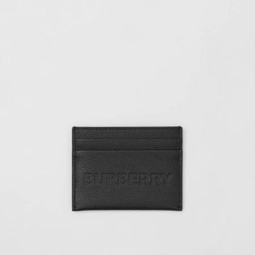  BURBERRY 22年秋冬 女士 徽标压花粒纹皮革卡片夹 80613671
