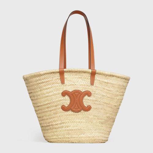 CELINE赛琳思琳 22年春夏 女士 手提包 CELINE CLASSIC PANIER MOYEN MODELE TRIOMPHE EN FEUI