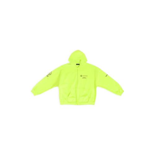 BALENCIAGA巴黎世家 22年秋冬 男士 卫衣 WPF ZIP-UP HOODIE WIDE FIT 674719TMVL17110