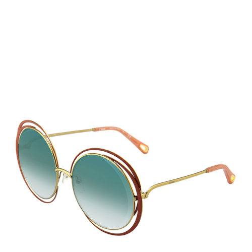 CHLOE/克洛伊 蔻依 复古 圆形 合金 大框 太阳镜 渐变色镜片 墨镜 眼镜 CE155S 59mm CHLOE 克洛伊